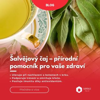 🌿 Šalvějový čaj – váš přírodní pomocník pro zdraví a pohodu ☕ Věděli jste, že tento tradiční bylinkový nápoj posiluje...