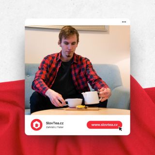 ☕🍂 Zákulisí práce: i náš Michal si užívá podzimní pohodu s Popradským čajem 😍 #slovtea #popradskakava #podzimnipohoda ❤️
