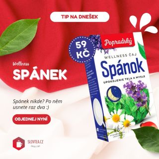Tip na dnešek – Wellness čaj Spánek 🌙🌿 Počítání oveček už není potřeba. Tento čaj vás krásně uklidní a pomůže tělu naladit...