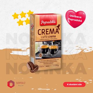 🔥 NOVINKA! Pražená mletá káva, 100% arabica ve vakuovém balení 😍 Popradská káva Crema Espresso patří mezi nejoblíbenější...