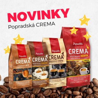 🎄 Novinky, které vám provoní svátky 😍 Do našeho sortimentu právě dorazily Popradské kávy z řady CREMA – Espresso Crema,...