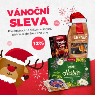 🎁 Vánoční sleva 12% jako poděkování pro naše registrované zákazníky 😍 Ježíšek tentokrát nestíhá úplně všechno… tak jsme mu...