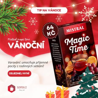 🎄 Vánoční čaj Magic Time – nálada Vánoc v jedné šálce! 🎄 Hledáte čaj, který voní po Vánocích víc než cukroví v troubě?...