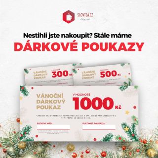 🎄 Nestíháte vánoční nákupy? Nevadí – máme pro vás záchranu na poslední chvíli 😍 Na SlovTea.cz najdete digitální dárkové...